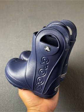 Crocs Kids Blue Handle it Rain Boots US Toddler’s Size C6 Slip-On Toddler 6